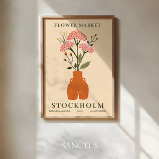 Stockholm Flower Market Tablo